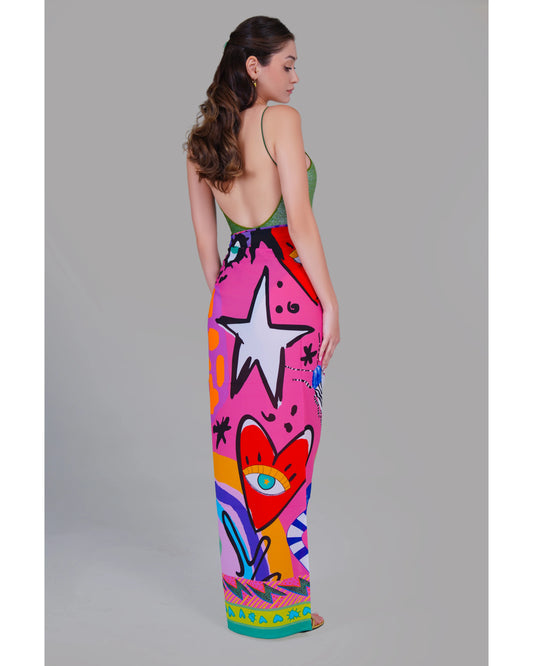 Back view of Look At Me Pareo
