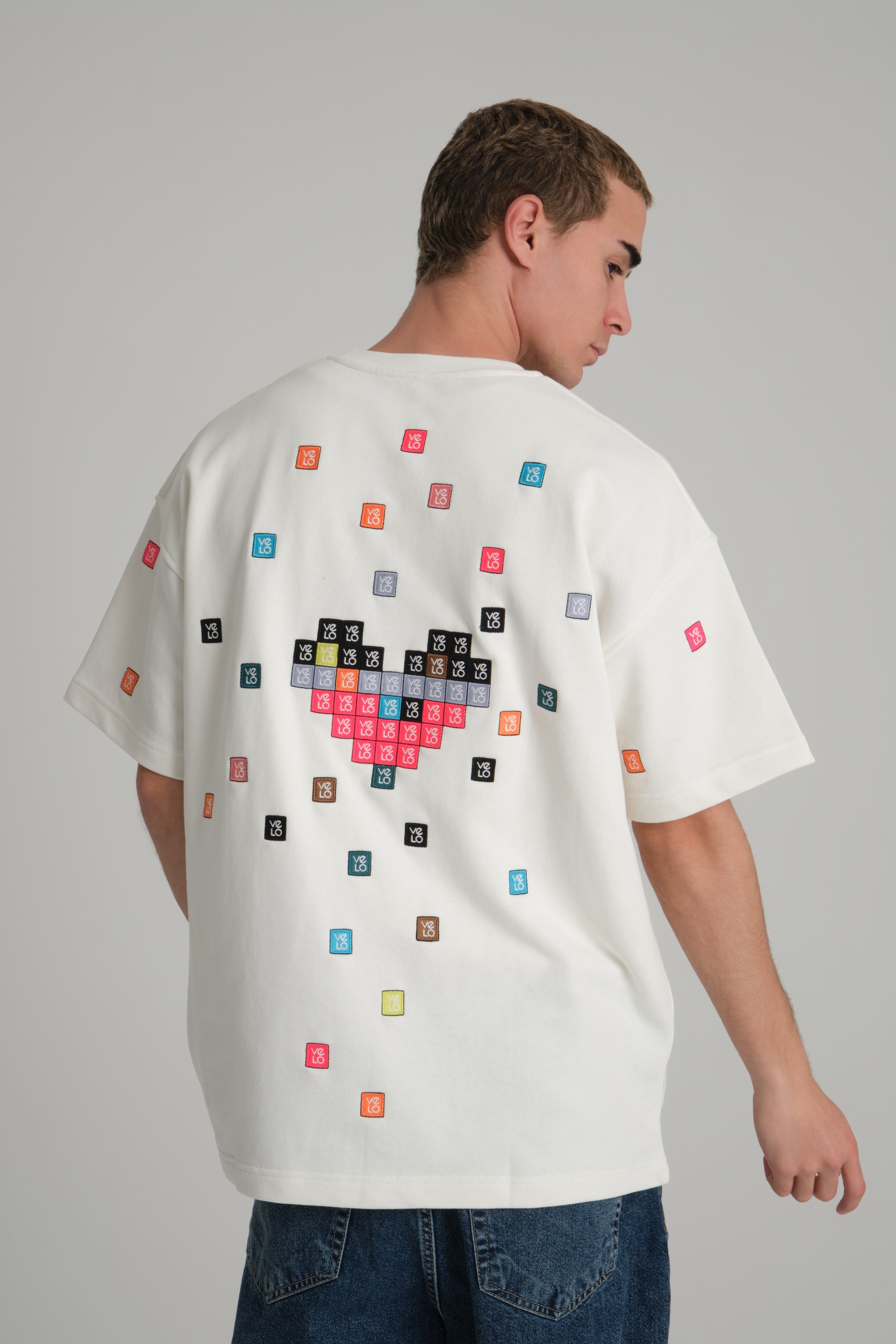 Love Pixel White Tee
