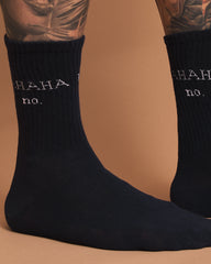 Hahaha No Navy Socks