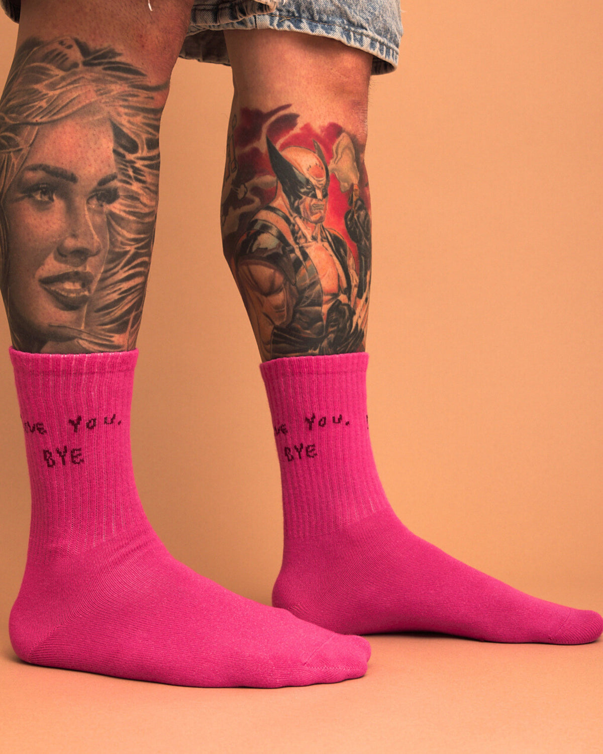 Love You Bye Pink Socks