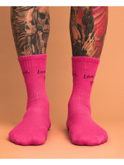 Love You Bye Pink Socks