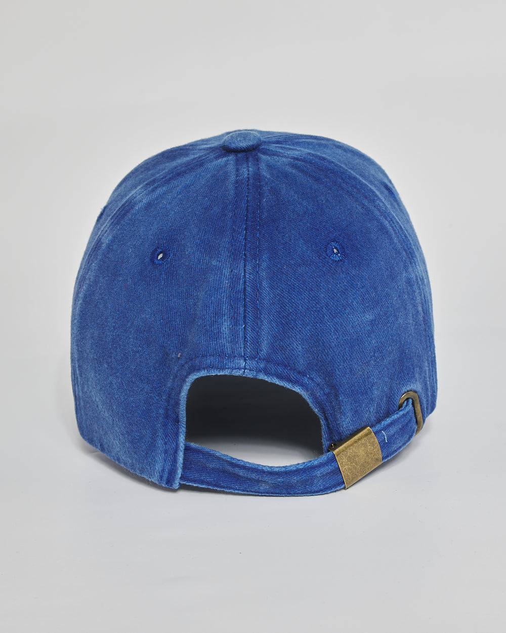 Low Energy Club royal blue washed cap - back view