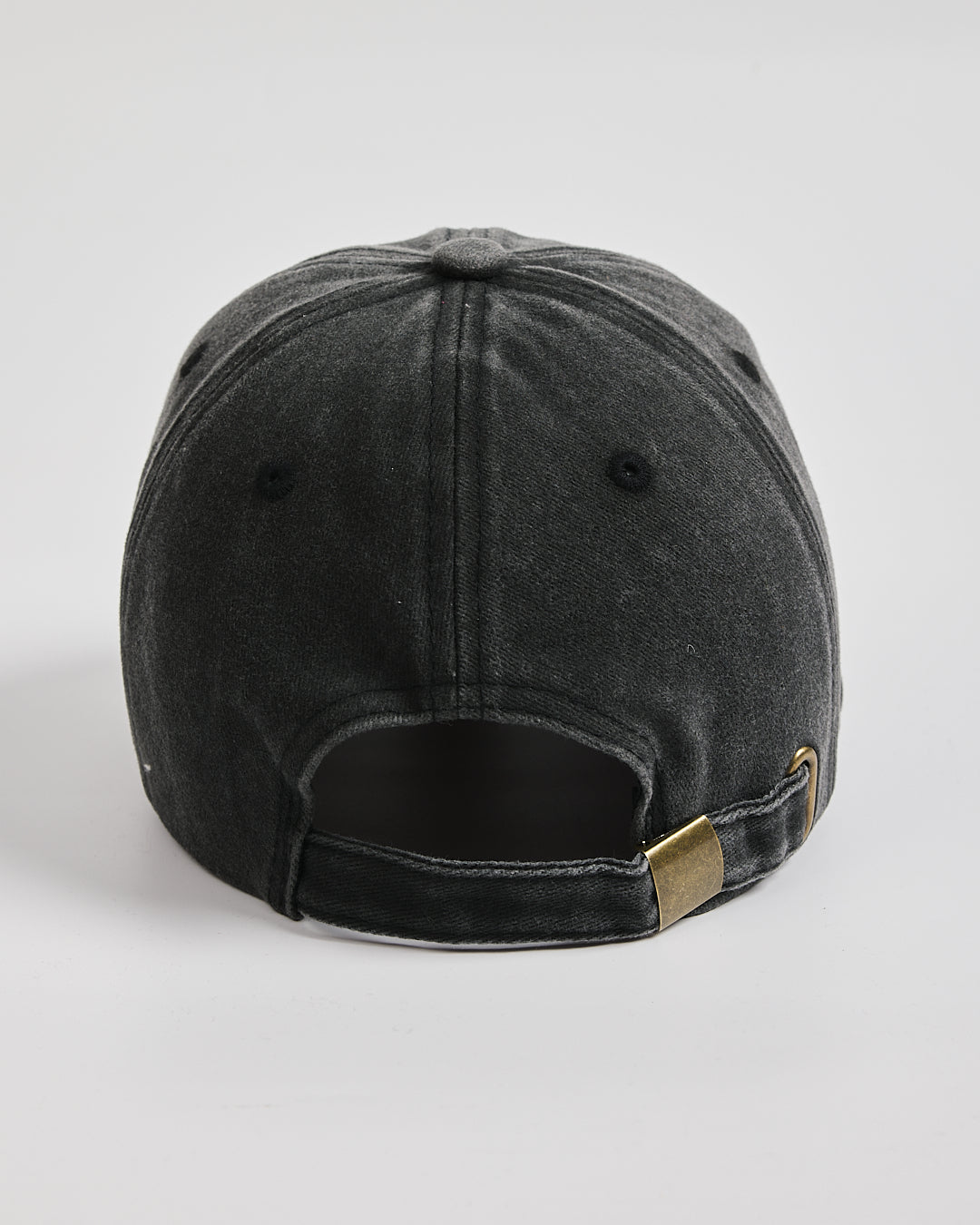 Back view of Matcha Club Black Washed Caps