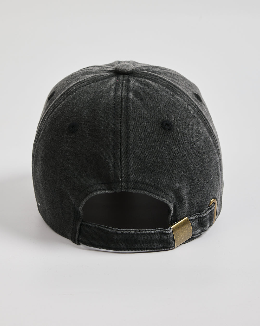 Back view of Matcha Club Black Washed Caps