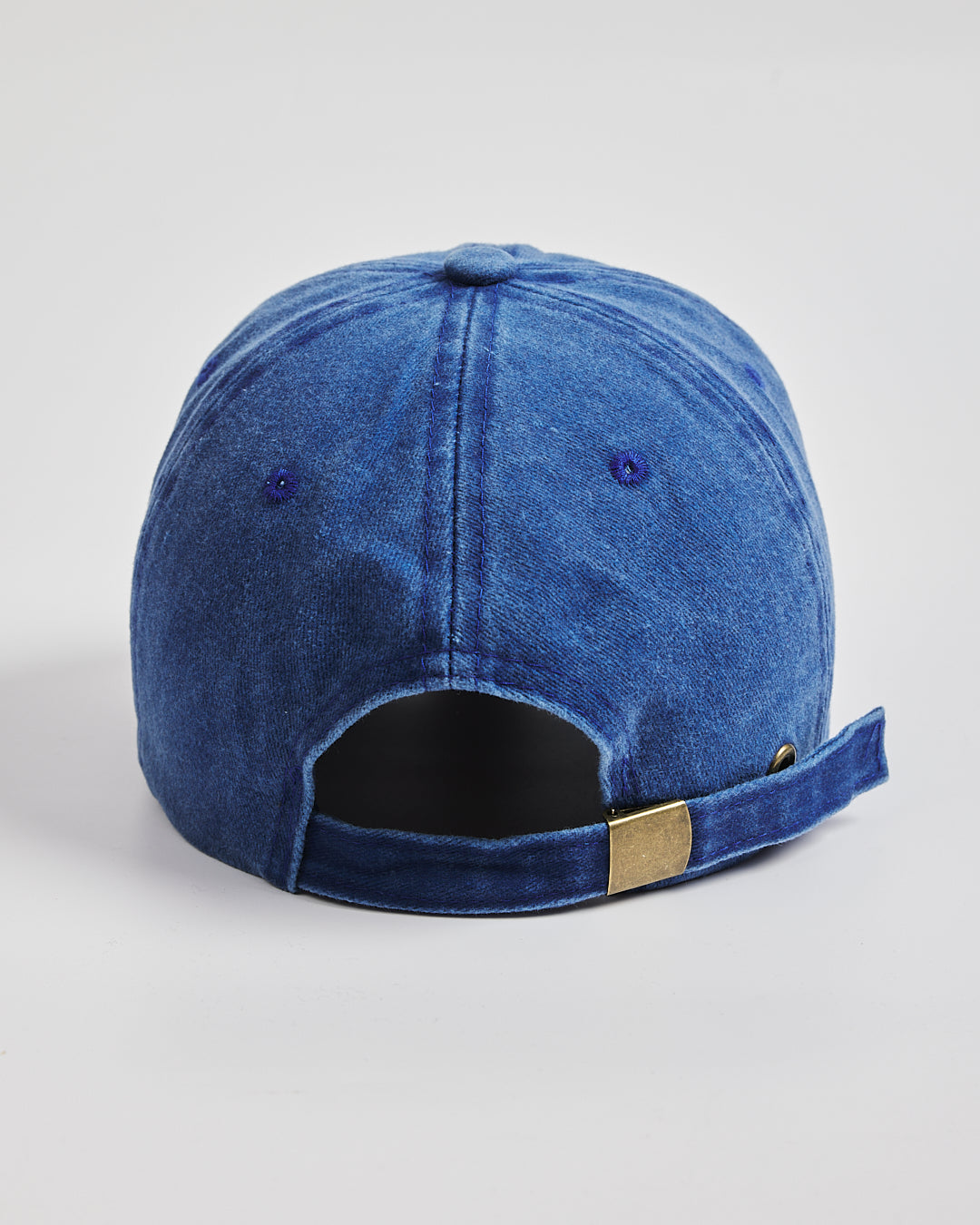 Back view of Matcha Club Blue Washed Cap