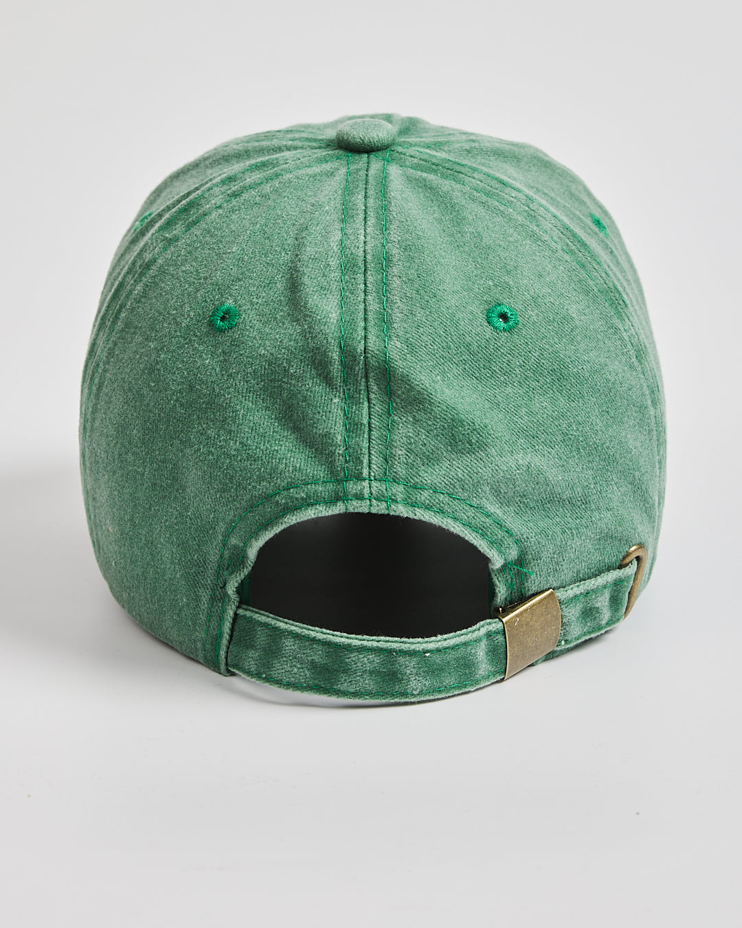 Back view of Matcha Club Green Washed Cap