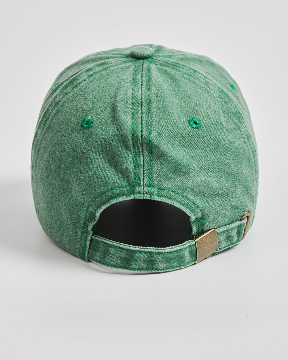 Back view of Matcha Club Green Washed Cap
