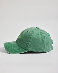 Matcha Club Green Washed Cap on a light gray background