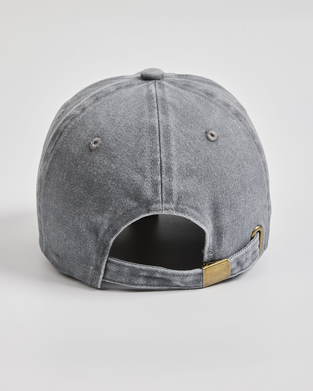 Back view of Matcha Club Grey Washed Cap