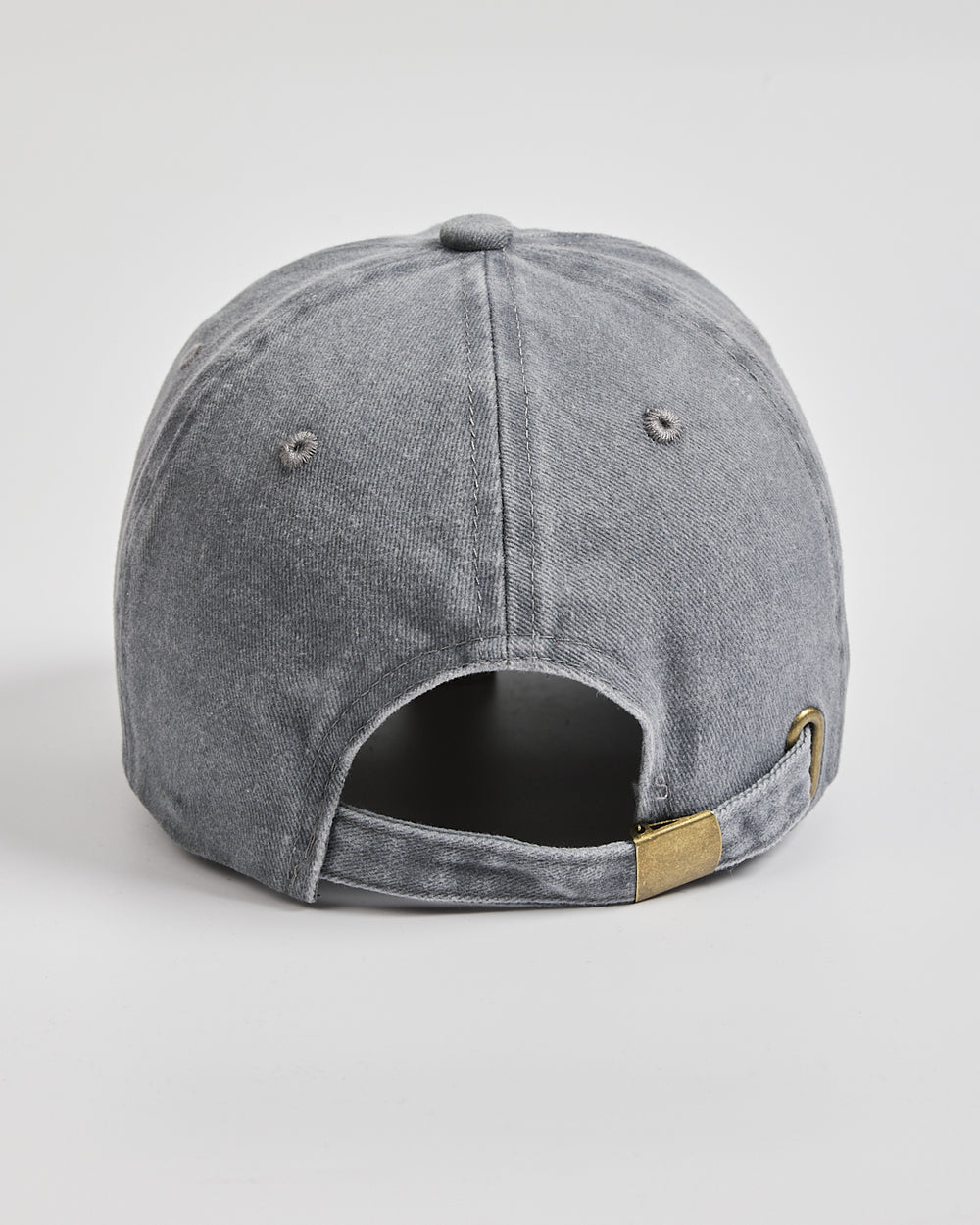 Back view of Matcha Club Grey Washed Cap