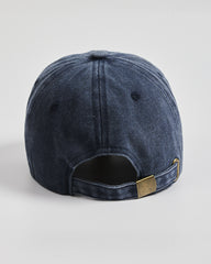 Back view of Matcha Club Navy Washed Caps
