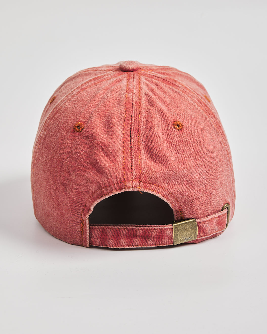 Back view of Matcha Club Orange Washed Cap