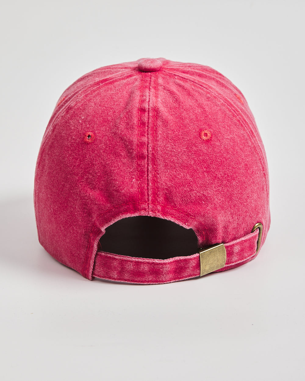 Back view of Matcha Club Red Washed Caps