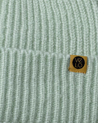 Close view of Mint Green Lux Beanie