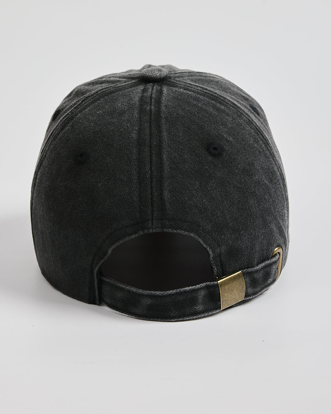 Back view of Mom Deep Black Washed Cap