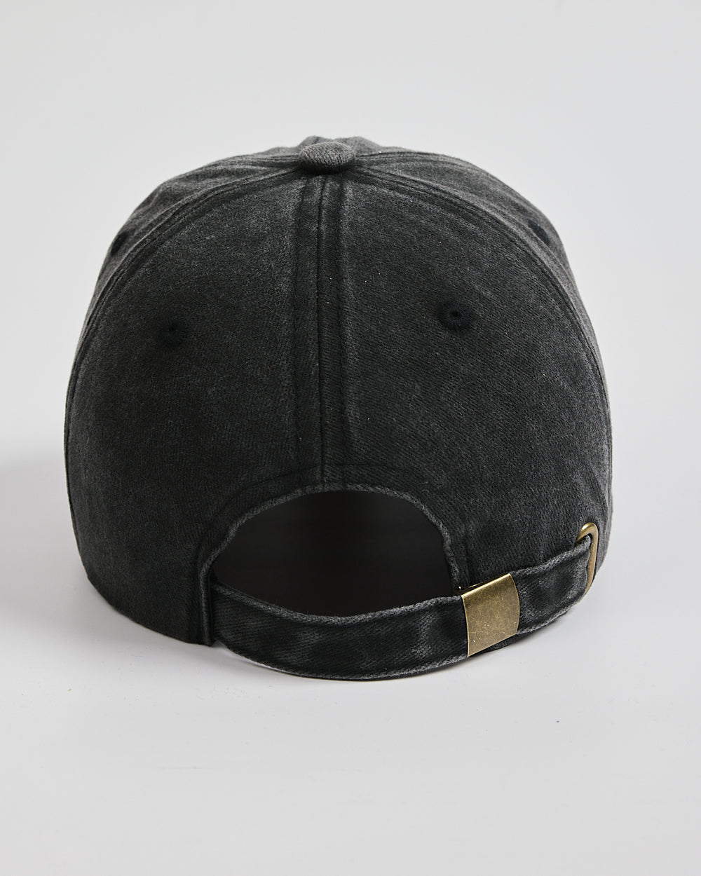 Back view of Mom Deep Black Washed Cap