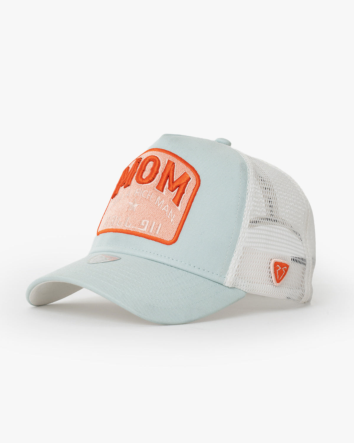 Side view of Mom Mint Green Trucker Hat