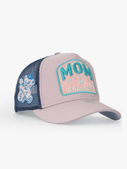 Side view of Mom Powder Trucker Hat