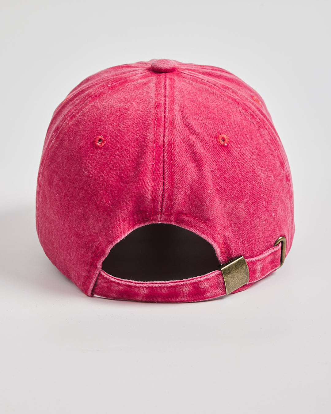 Back view of Mom Red Washed Cap