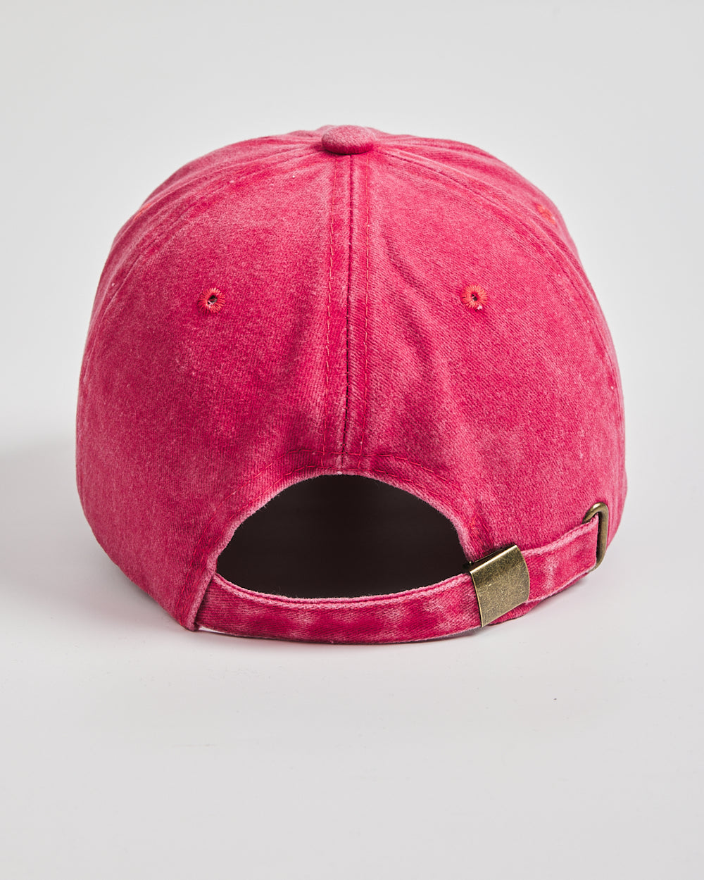 Back view of Mom Red Washed Cap
