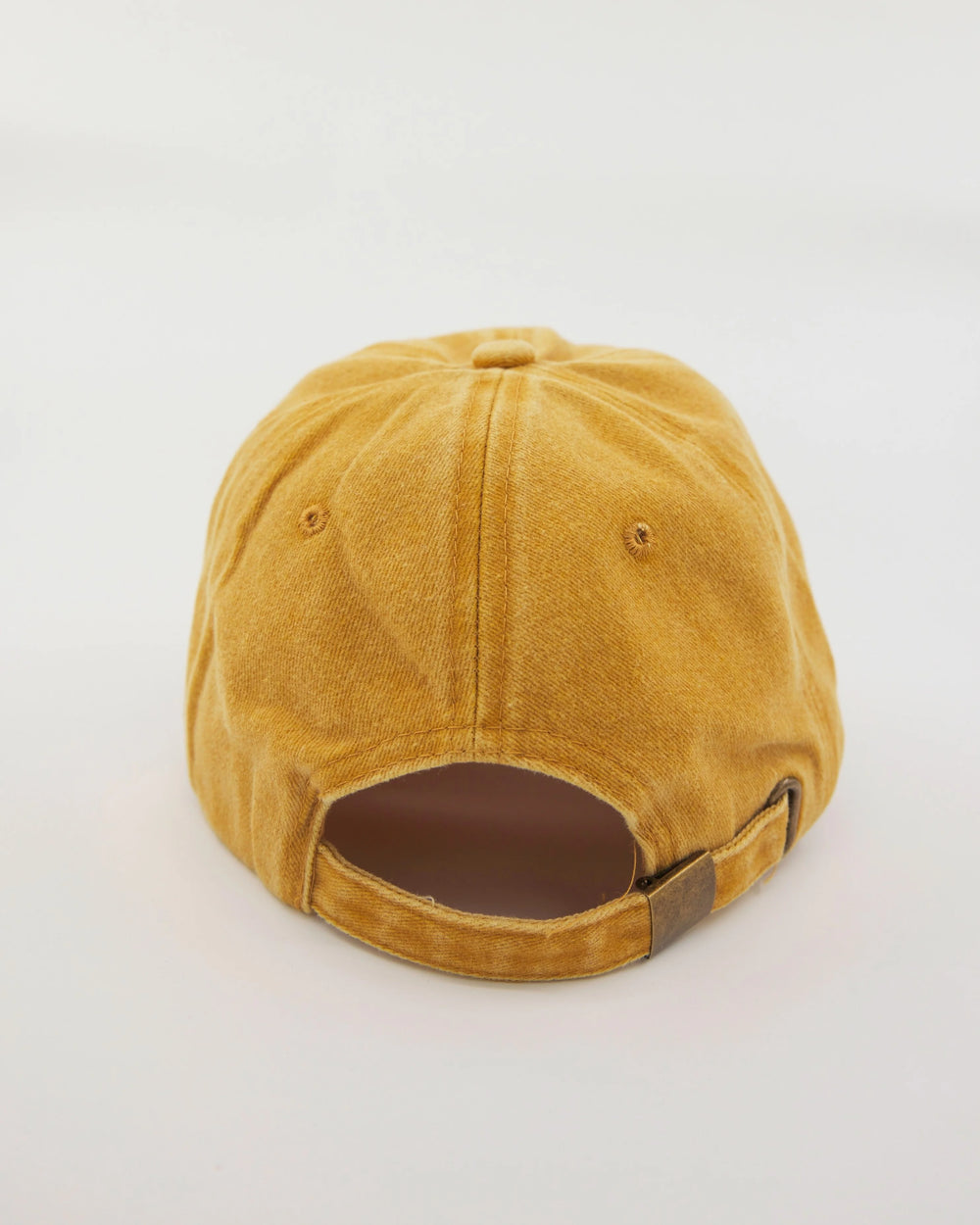 back view of Love Myself Mustard Washed Cap