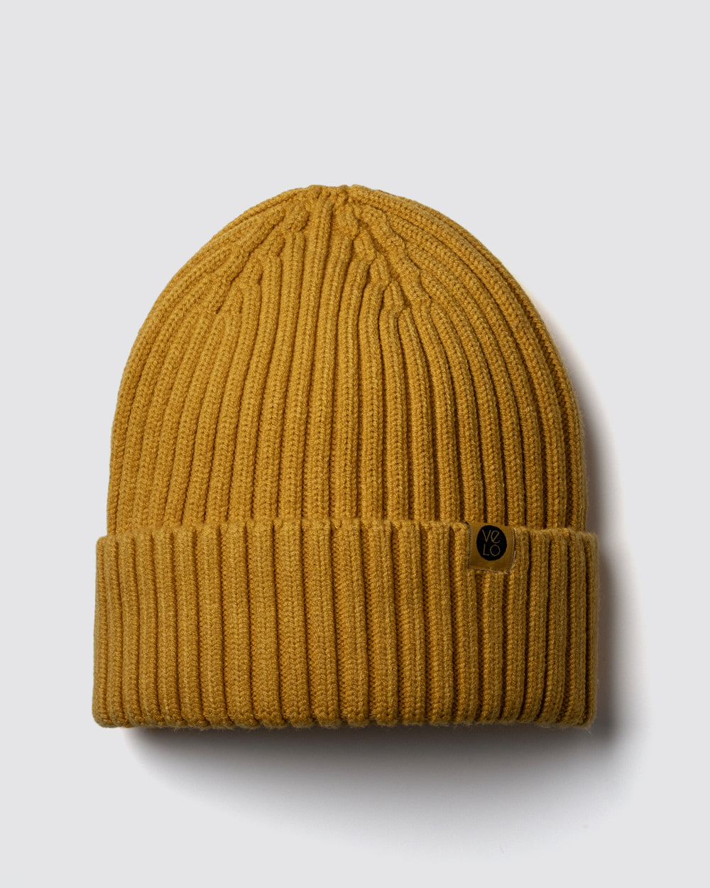 Front view of Mustard Yellow Classic Beanie