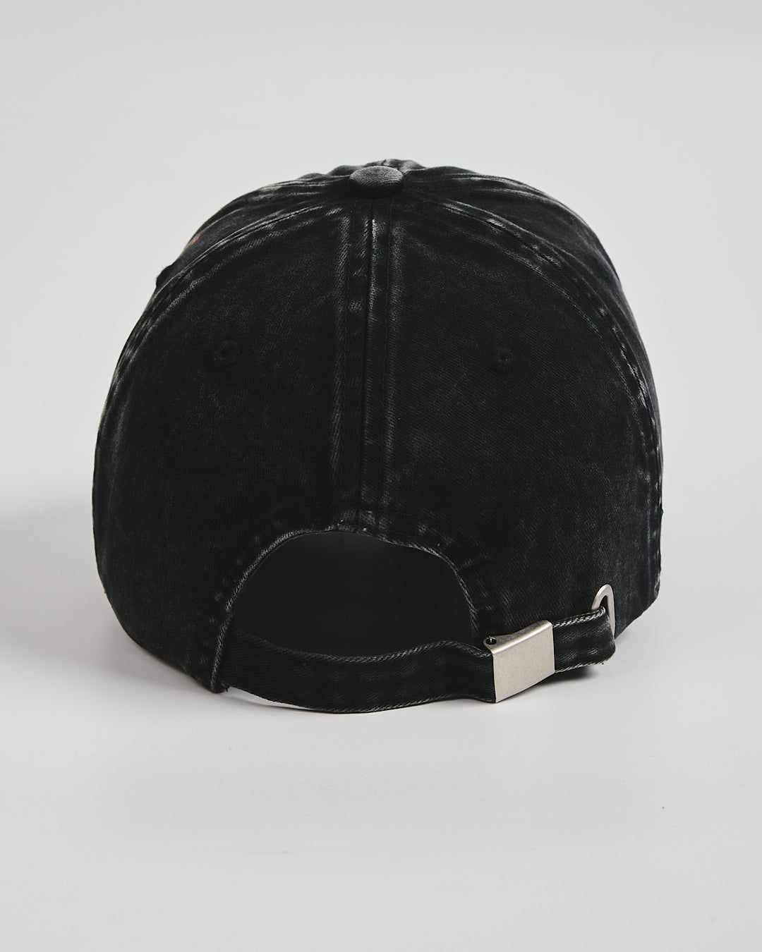 Back view of Need More Coffee Black Washed Cap