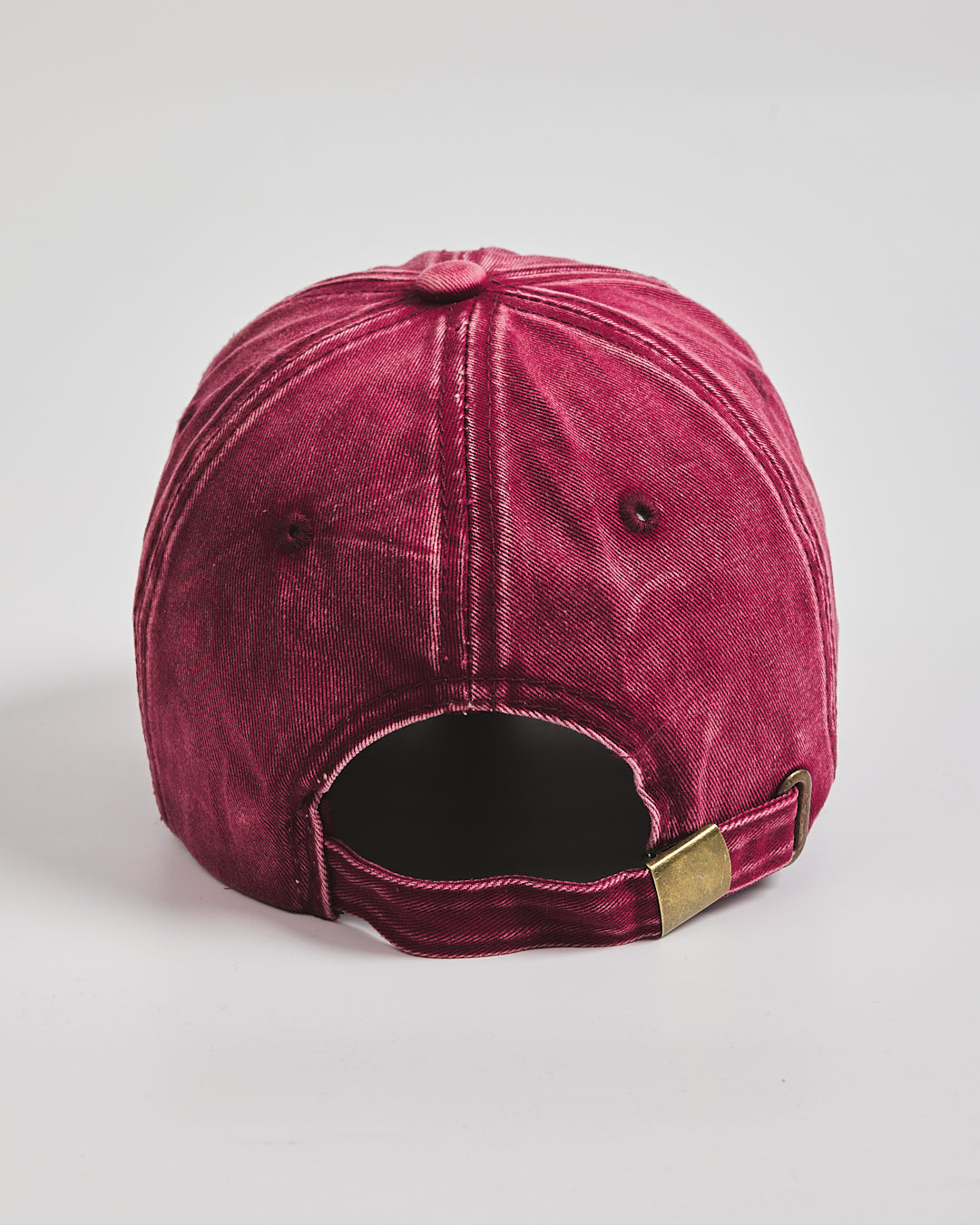 Back view of Need More Coffee Cherry Washed Cap