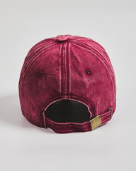 Back view of Need More Coffee Cherry Washed Cap