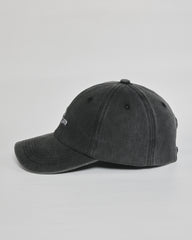 Need More Sleep black washed cap - angled view