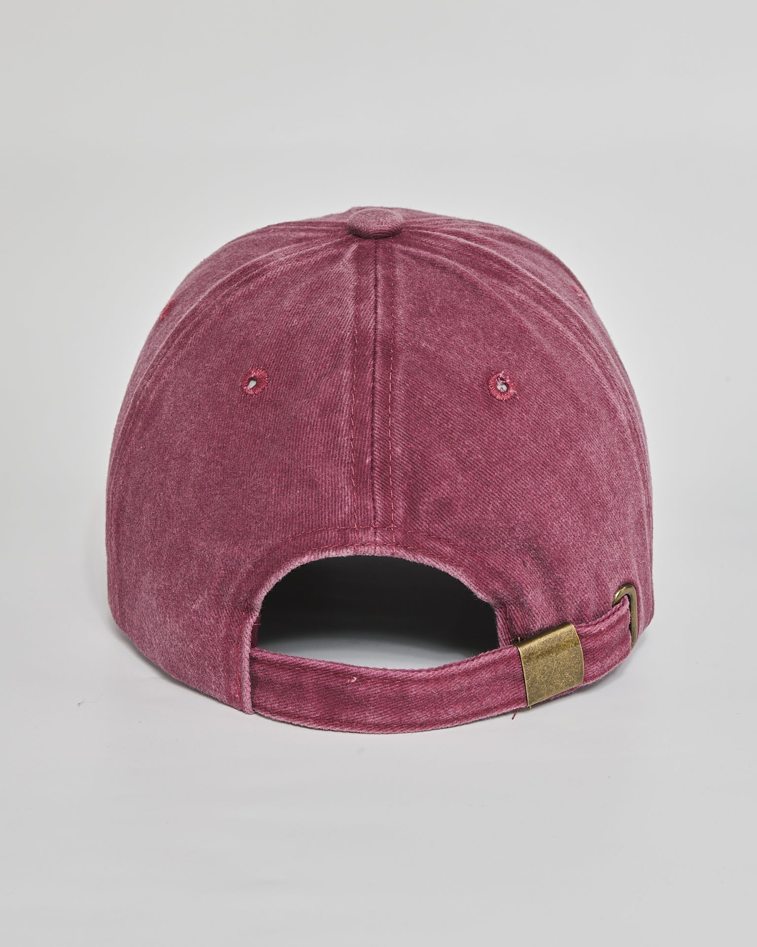 Need More Sleep burgundy washed cap - back view