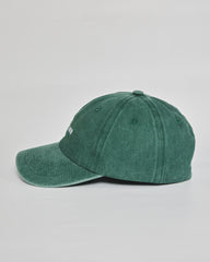 Need More Sleep forest green washed cap - angled view