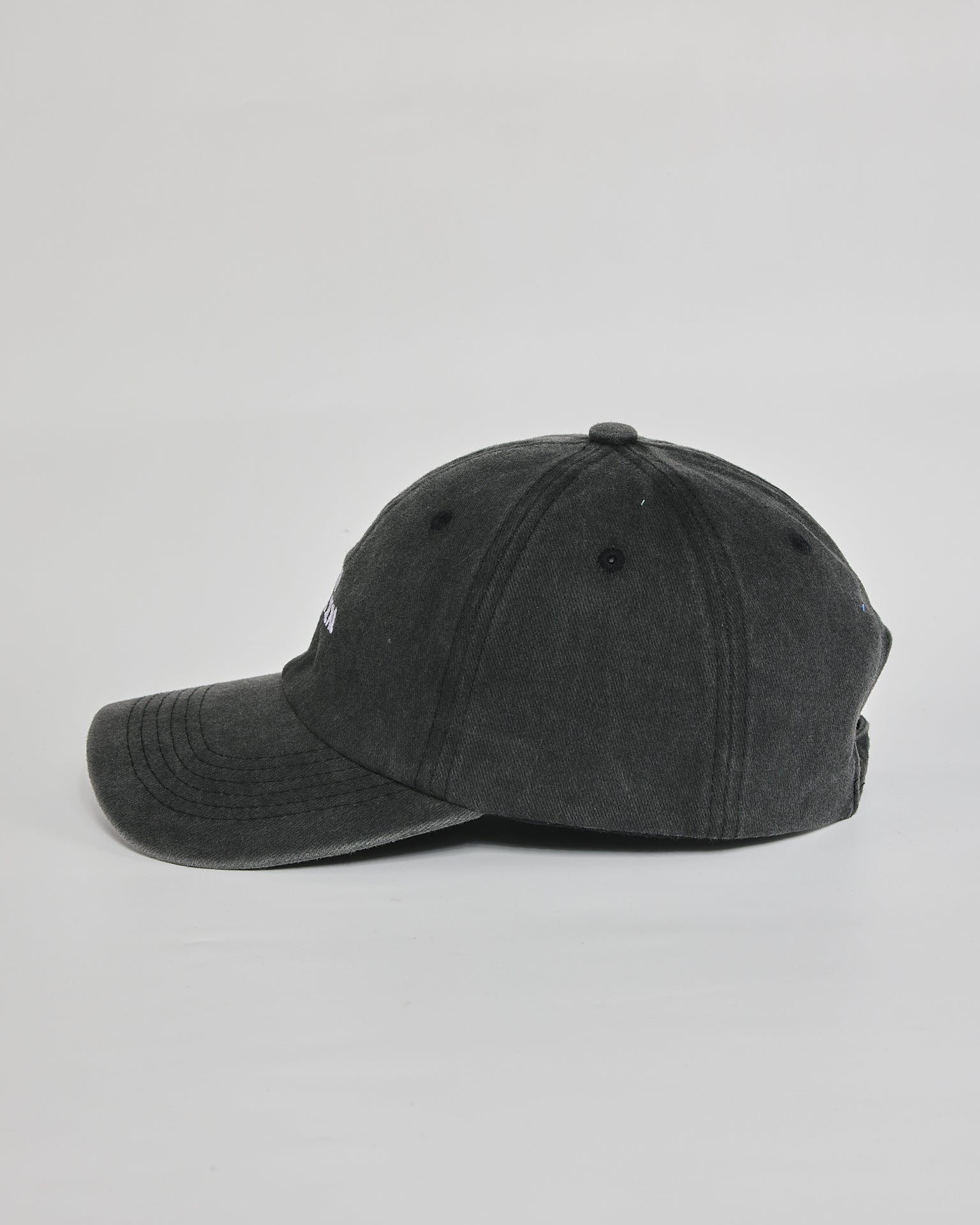 No Big Deal black washed cap - angled view