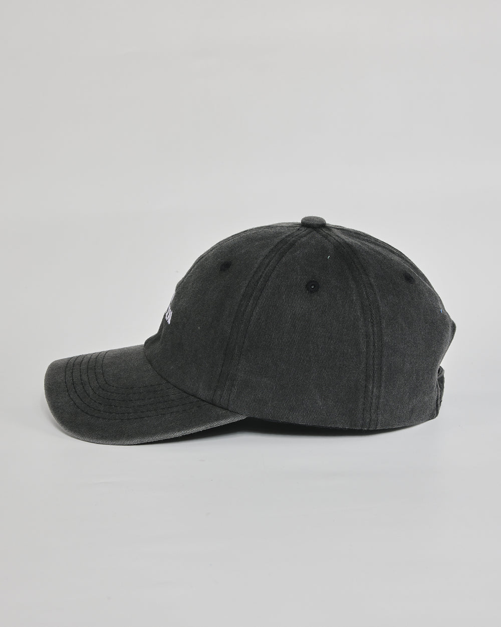 No Big Deal black washed cap - angled view