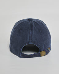 No Big Deal navy washed cap - back view