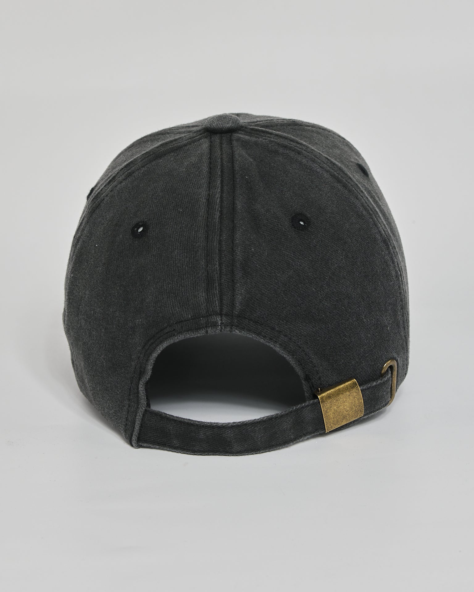 No Inspiration Today black washed cap - back view