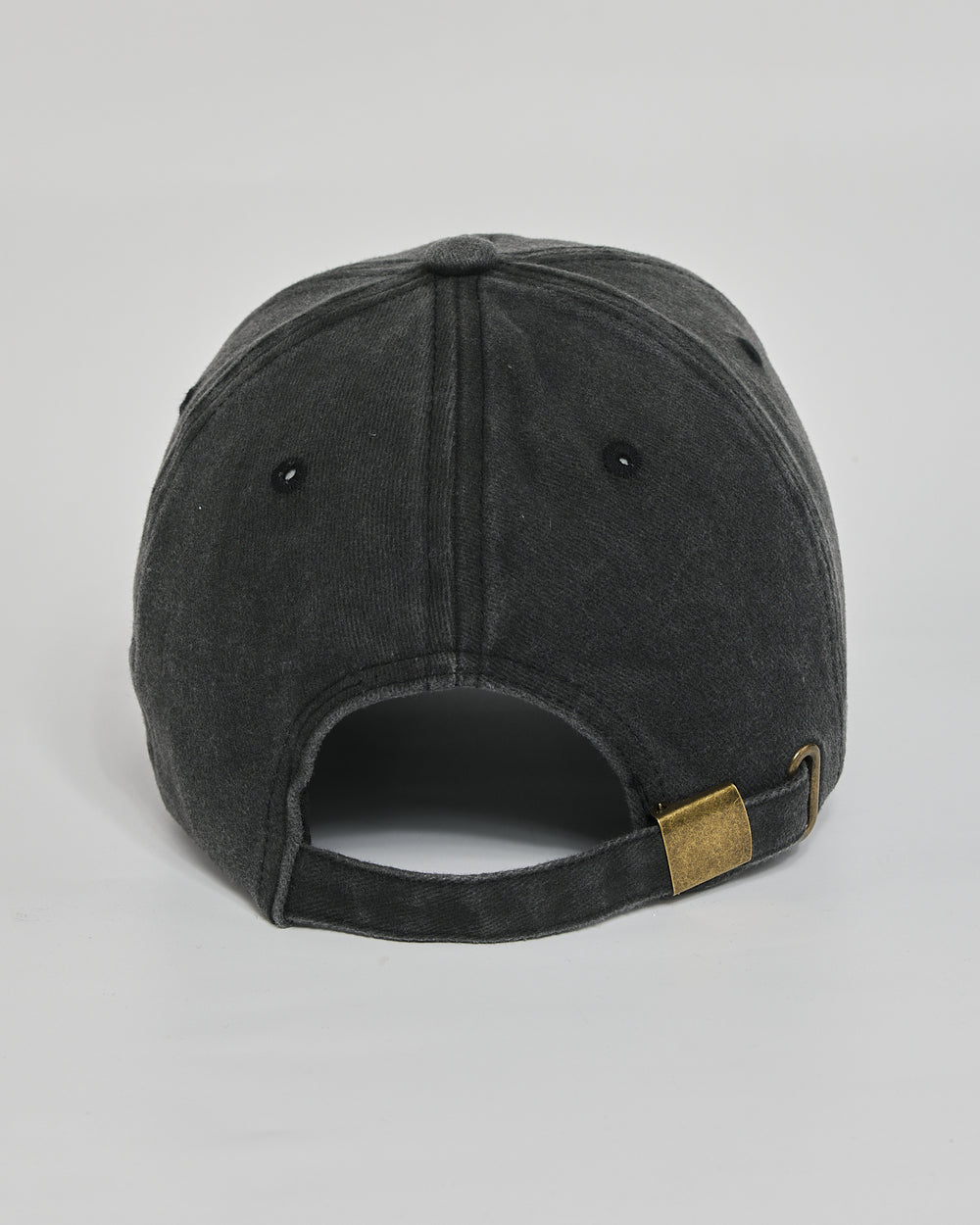 No Inspiration Today black washed cap - back view