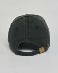 No Inspiration Today black washed cap - back view