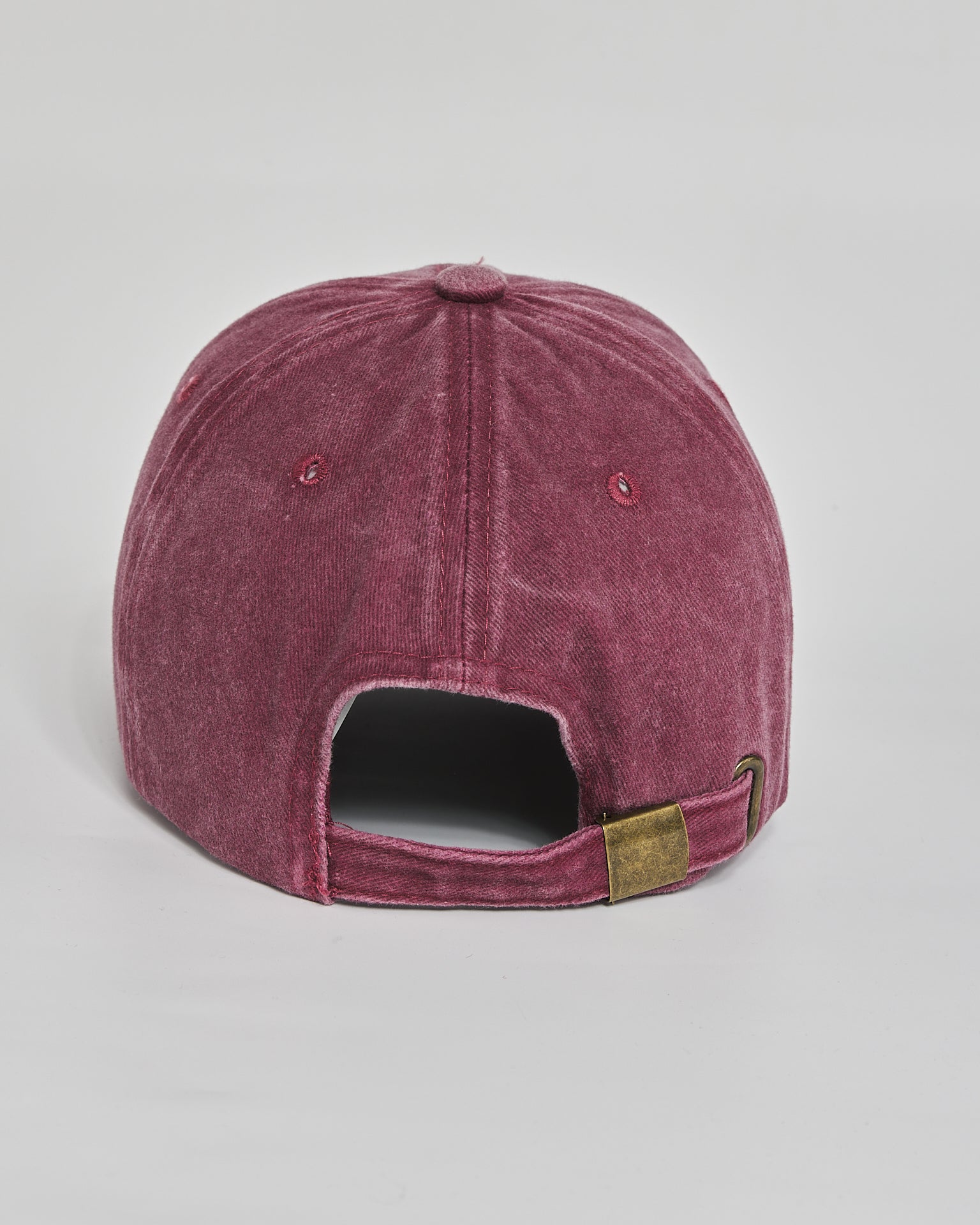 No Inspiration Today burgundy washed cap - detail view