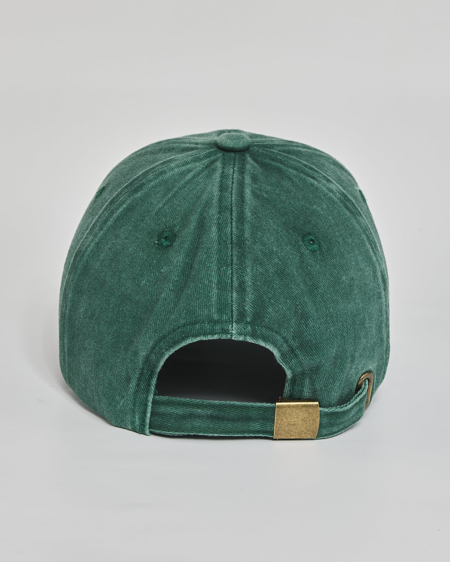 No Inspiration Today forest green washed cap - back view