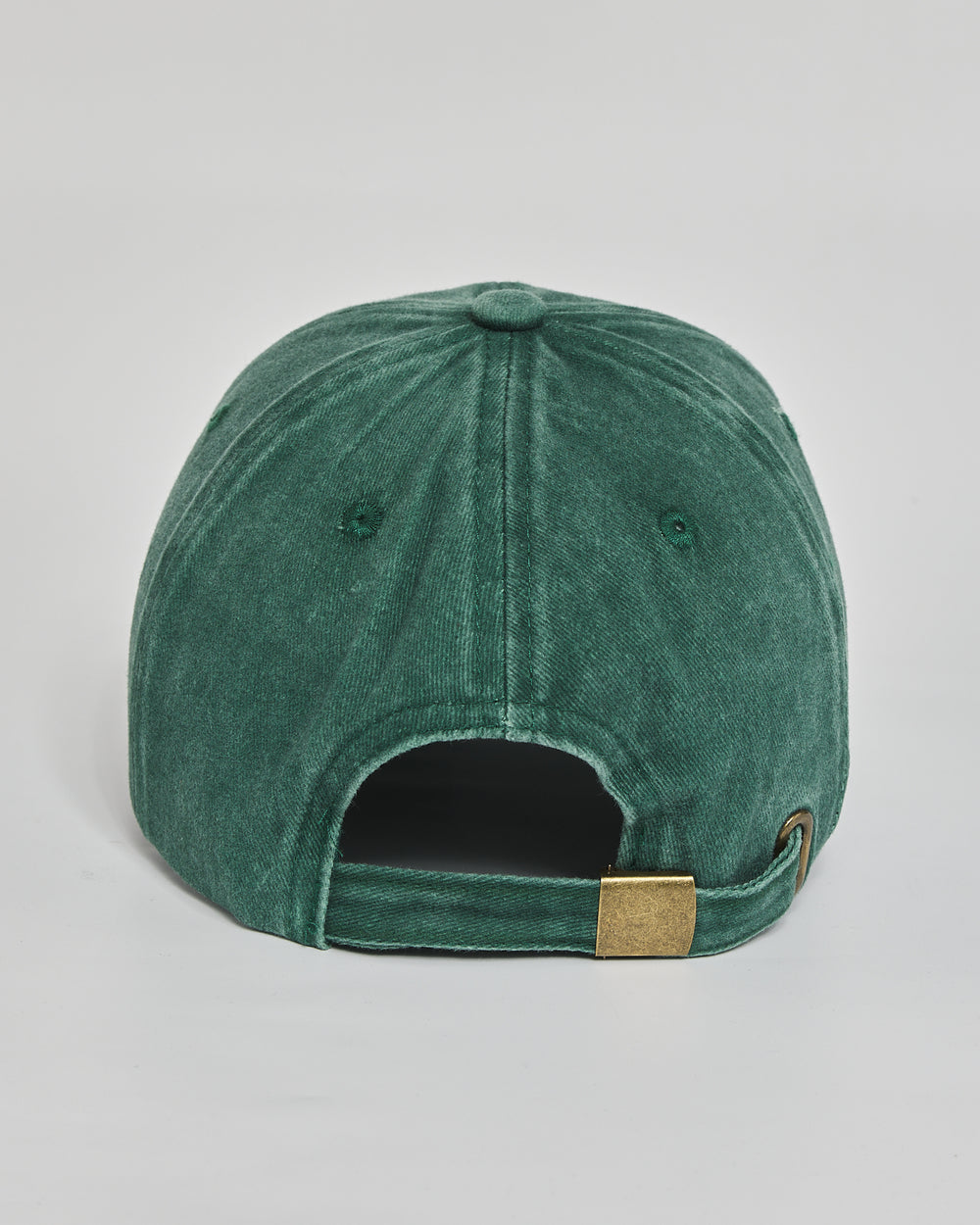 No Inspiration Today forest green washed cap - back view
