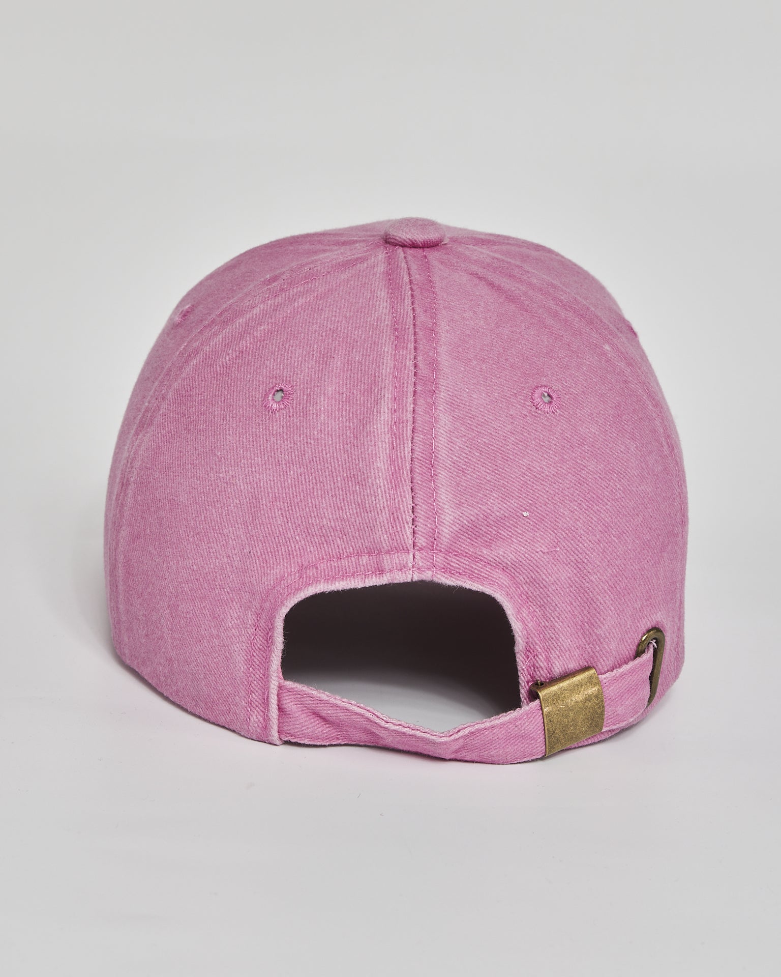 No Inspiration Today pink washed cap - back view