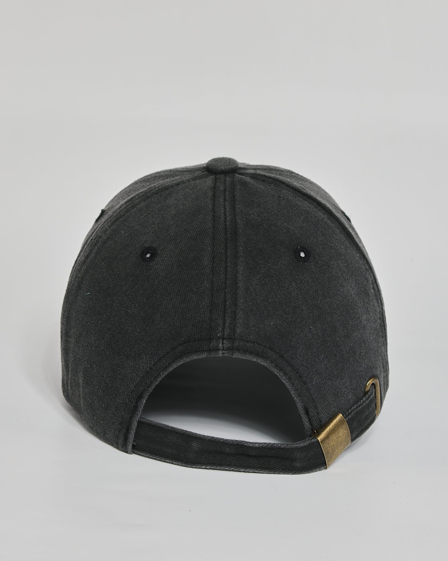 No Thanks black washed cap - back view