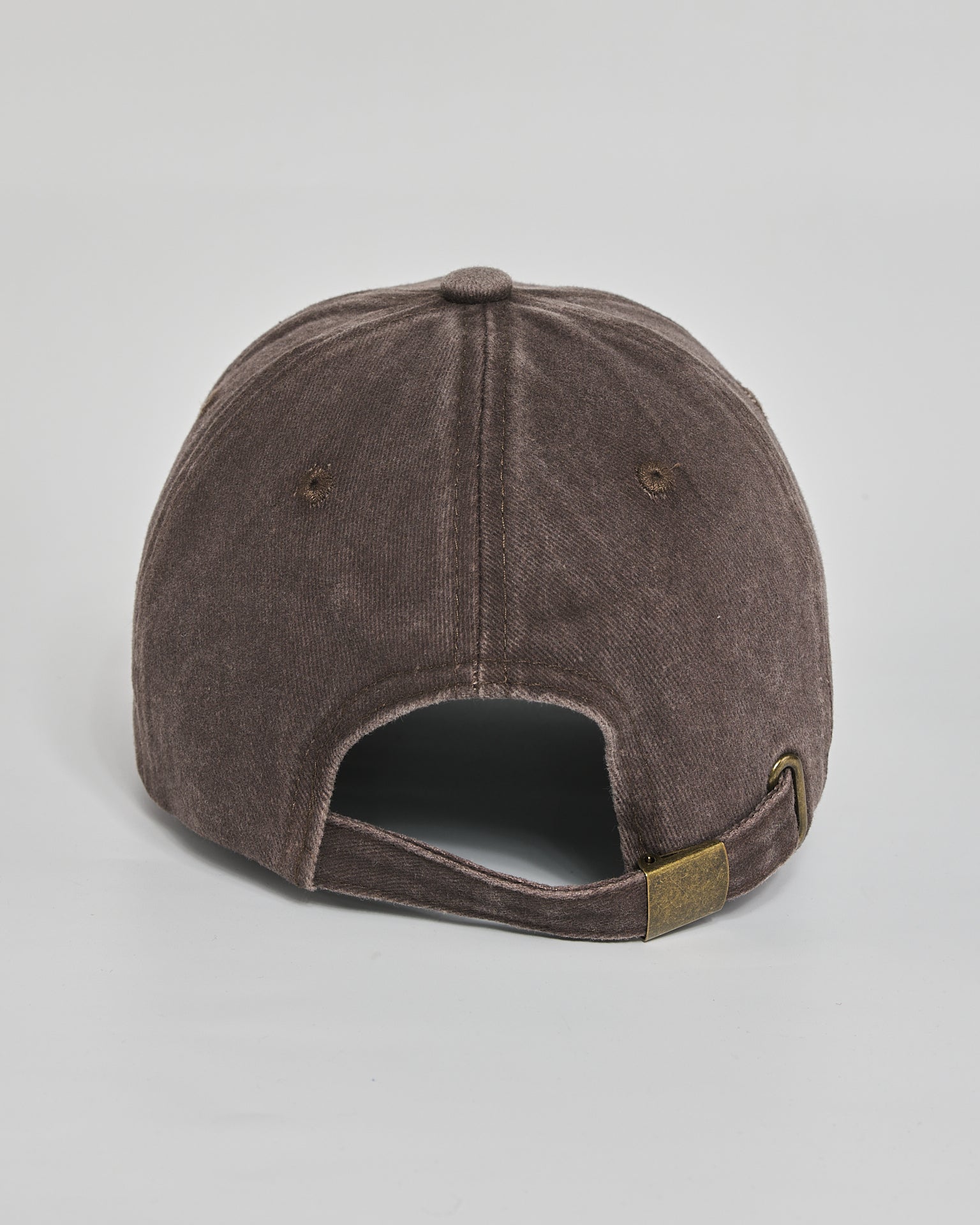 No Thanks brown washed cap - back view