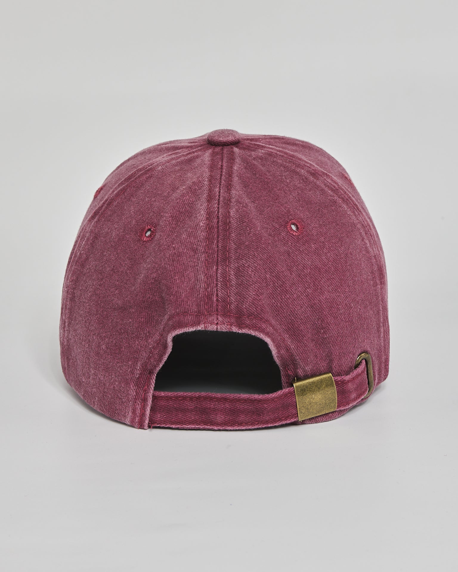 No Thanks burgundy washed cap - back view