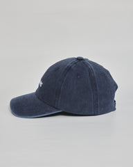 No Thanks navy washed cap - angled view