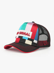 No Signal Black Trucker Cap front view