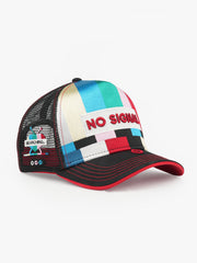 No Signal Black Trucker Cap detail view 3