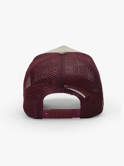 Back view of Not For Sale Burgundy Trucker Hat