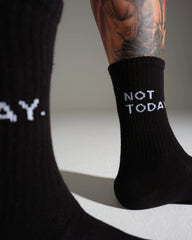 Not Today Black Socks